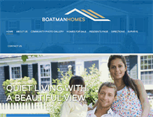 Tablet Screenshot of boatmanhomes.com